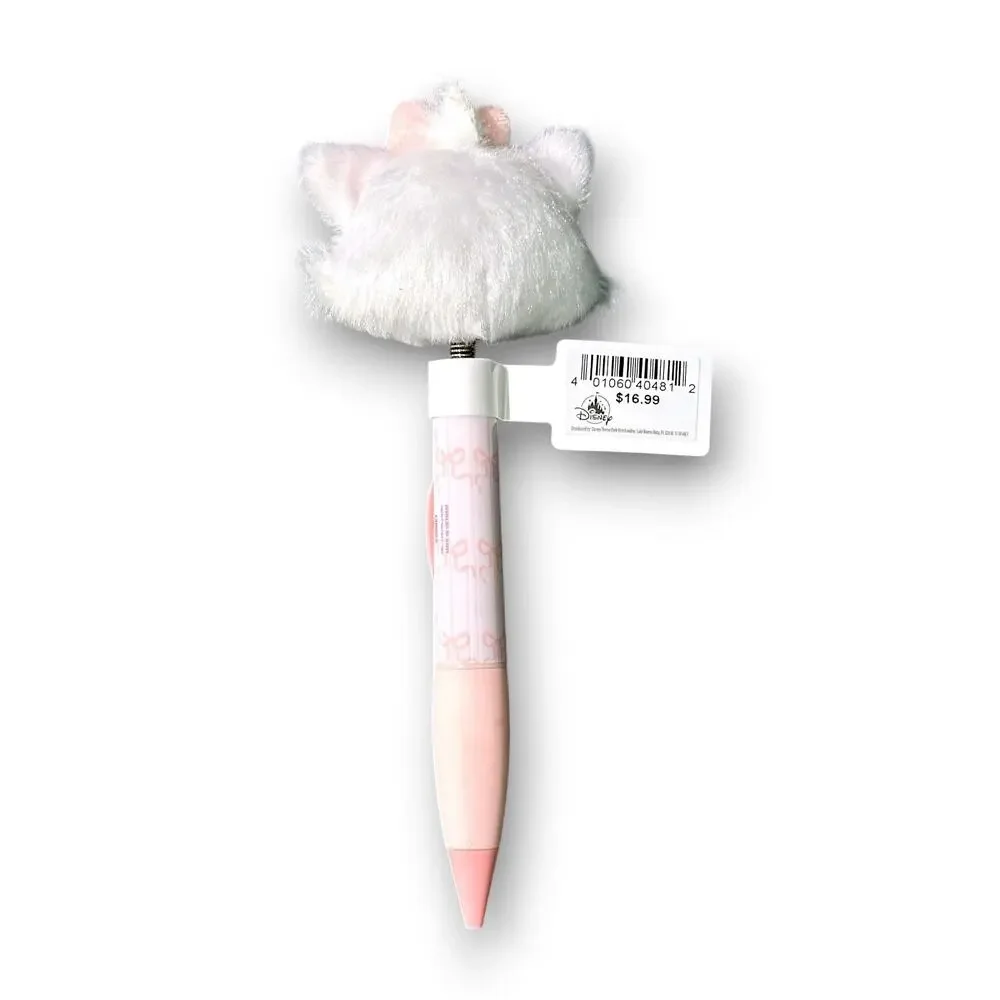 2026 Disney Parks Marie Cat The Aristocats Plush Pen New Souvenir Collectible
